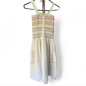 Stella McCartney kids embroidered smocked dress size 10.  100% cotton